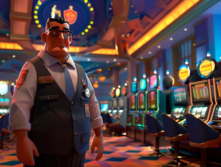Tampilan permainan slot dan live casino asianbokie